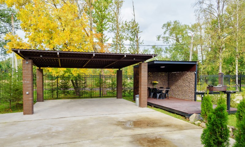 Проект навеса из камня