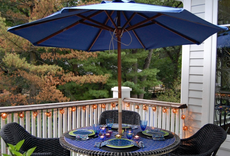 Расписной зонтик для патио