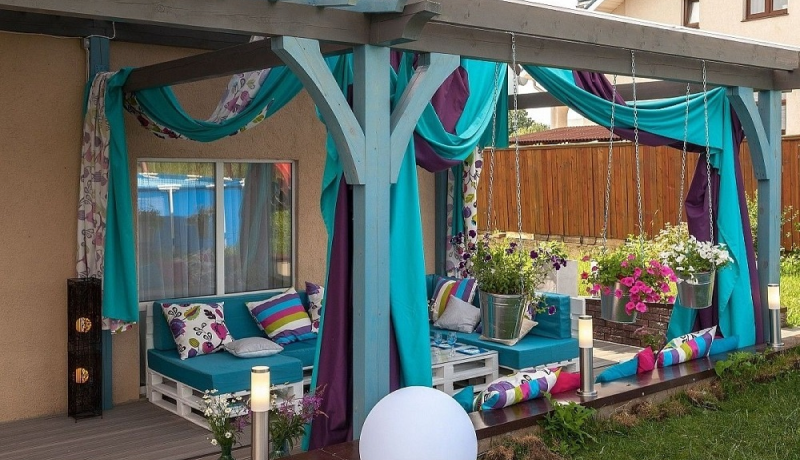 Шторы на открытом воздухе