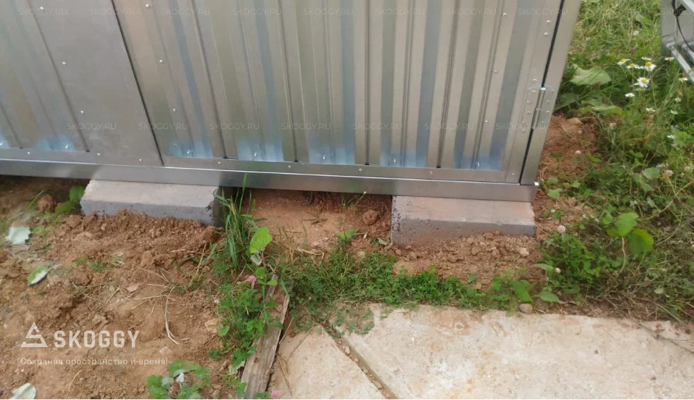 установка хозблока скогги