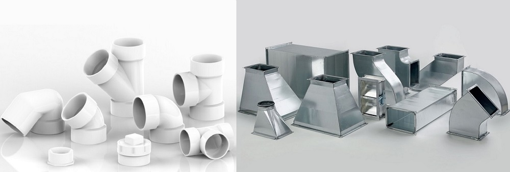 трубы для вентиляции в сарае Skoggy