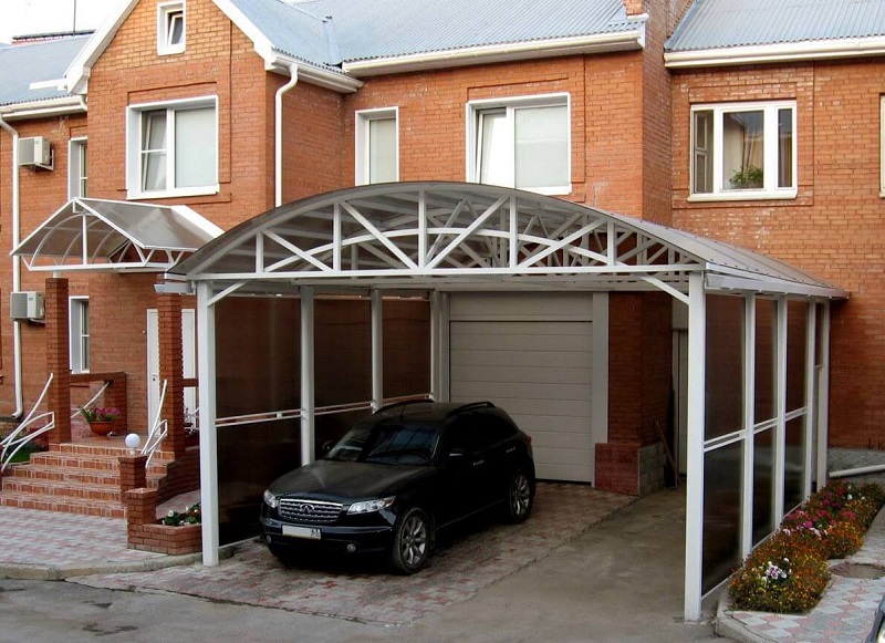 Гараж с навесом SKOGGY