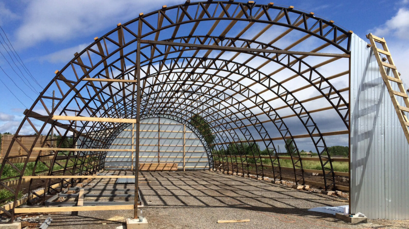Каркасный ангар