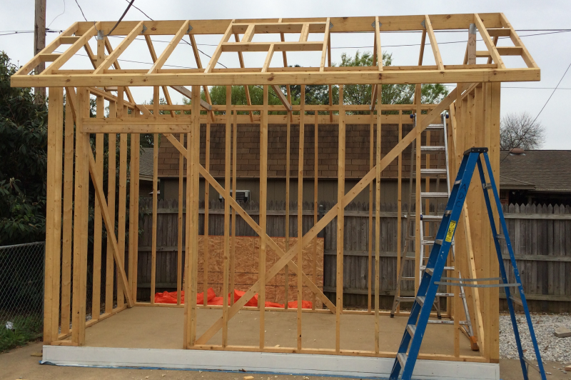 Каркасный сарай