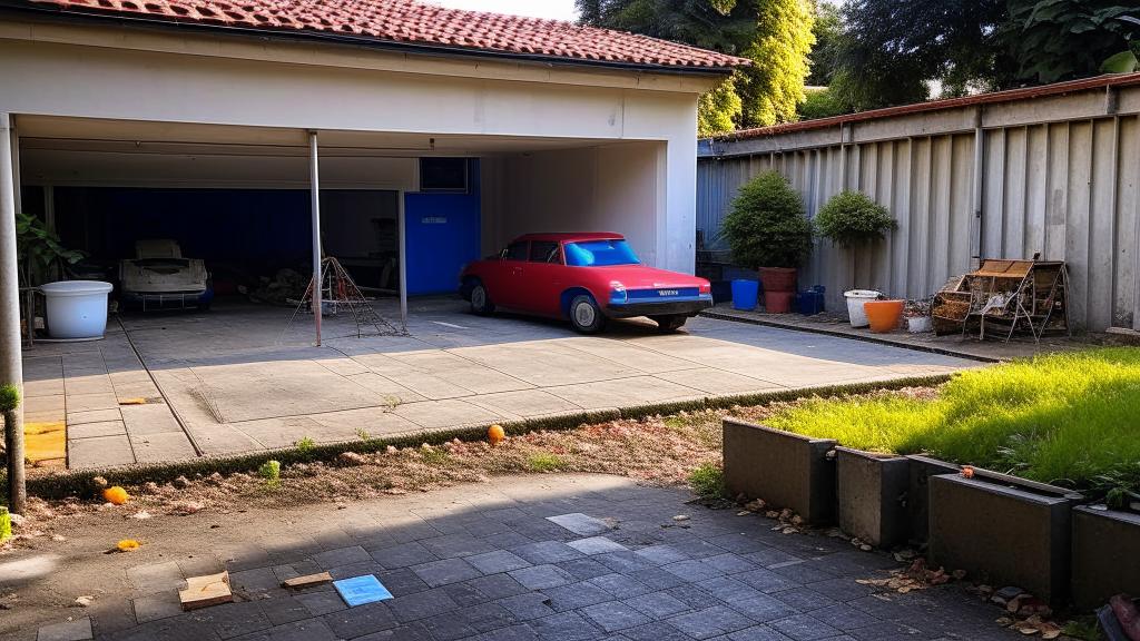 Площадка перед гаражом