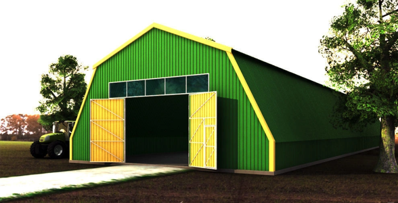 Полигональный ангар