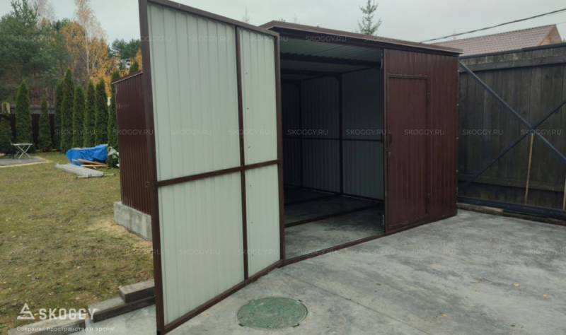 Сарай из профнастила