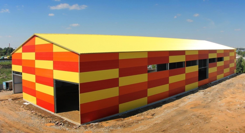 Склад из сэндвич-панелей