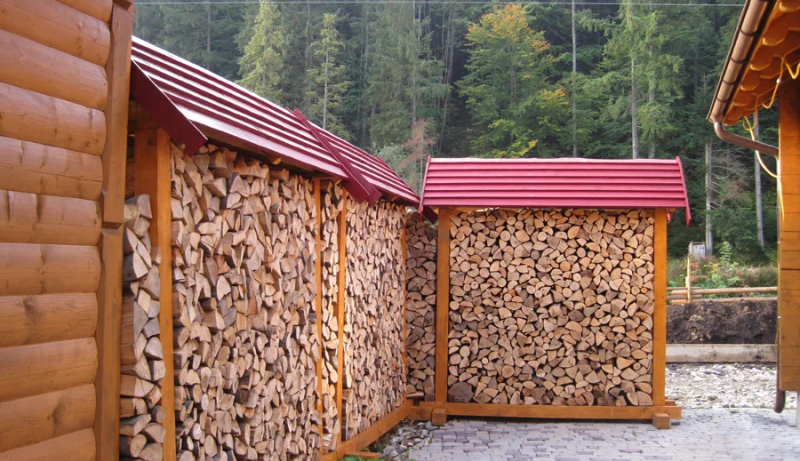 Угловой дровник