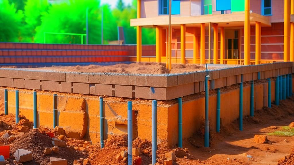 Закладка фундамента