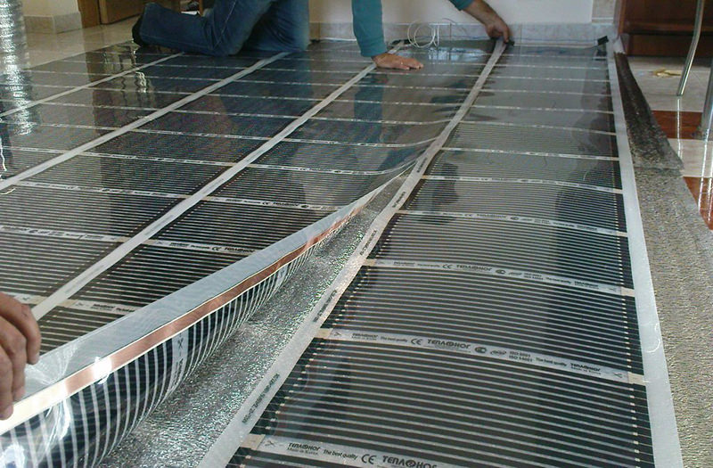 Электрический теплый пол для гаража