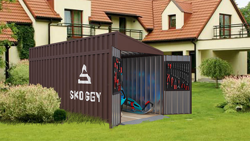 Односкатная крыша для гаража