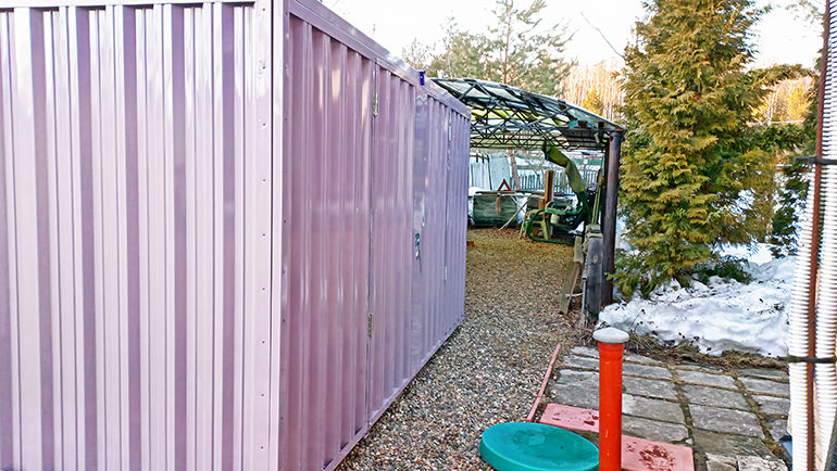 Металлическая сборно-разборная постройка