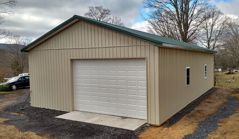 Гараж из сэндвич-панелей