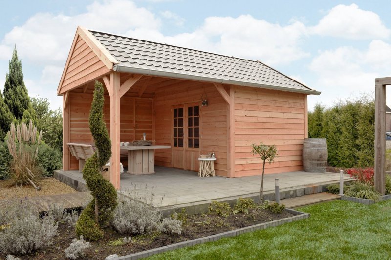 Баня с хозблоком