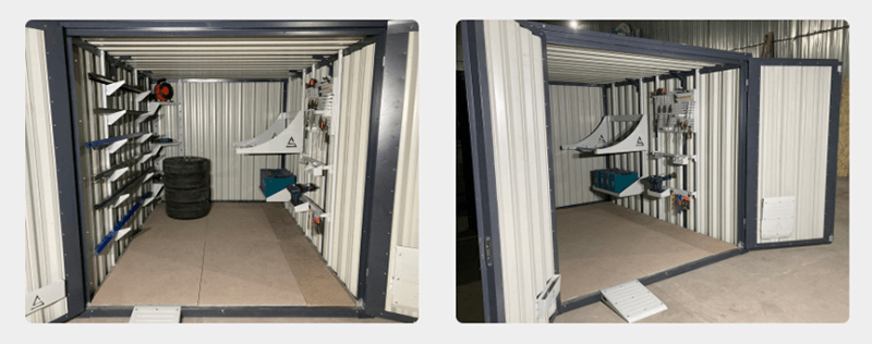 Место хранения техники на даче