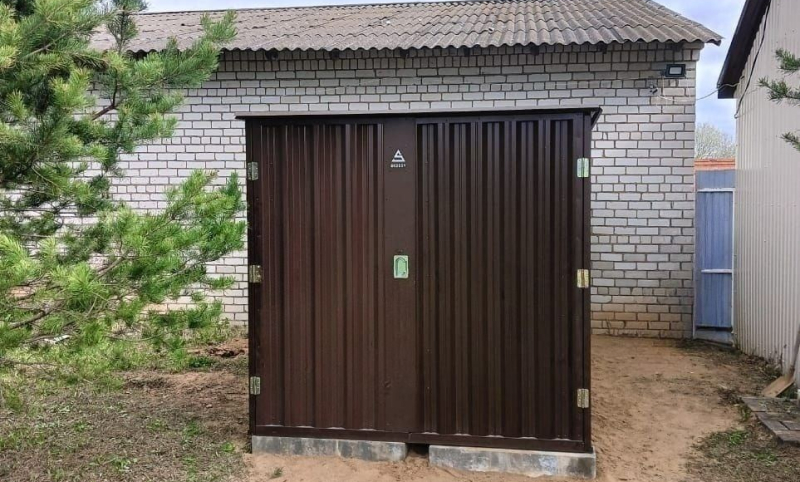 Хозблок СКОГГИ с плоской крышей