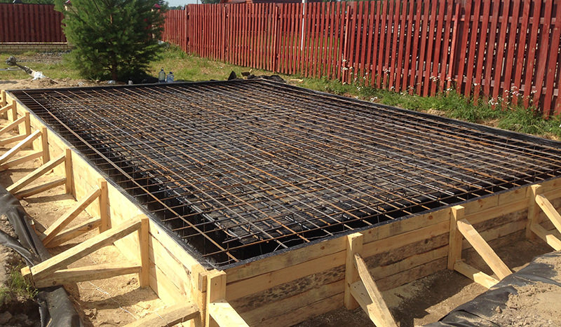 Фундамент плита под гараж