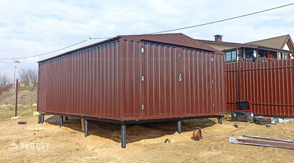 Широкий сарай SKOGGY из профлиста