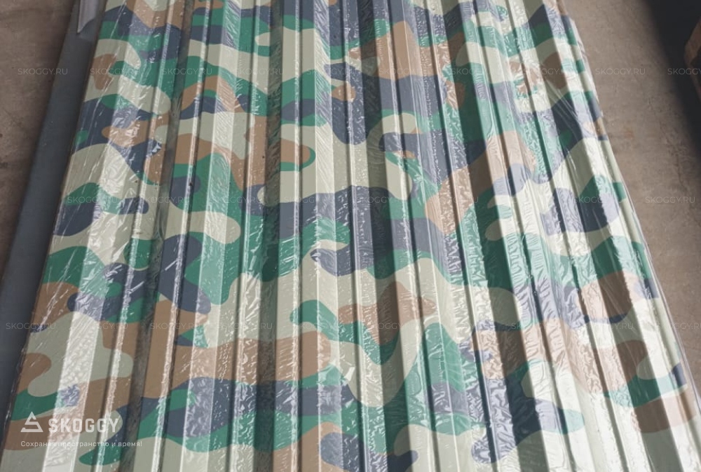 Принт на профлистах контейнера SKOGGY