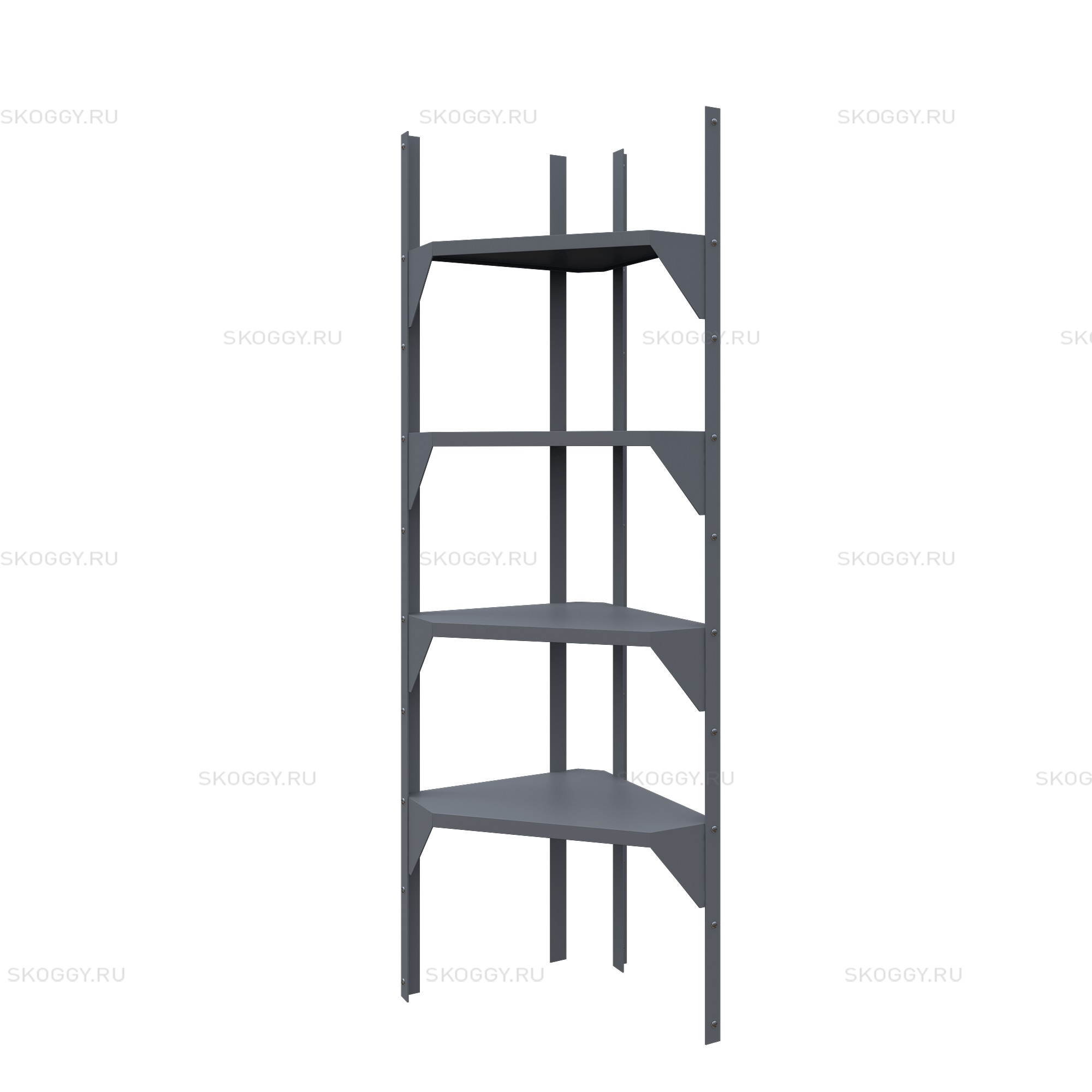 Угловой стеллаж Премиум