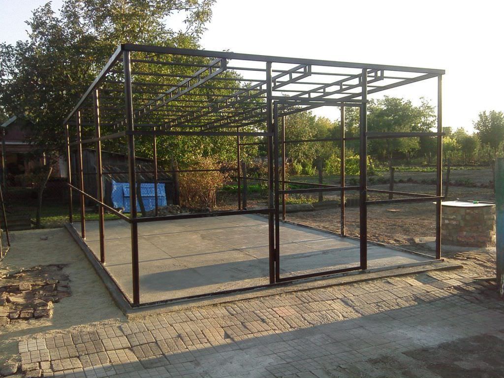 Металлический каркасный хозблок