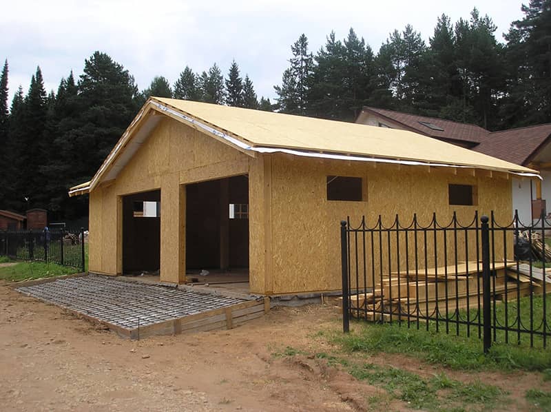 Гараж из сип-панелей