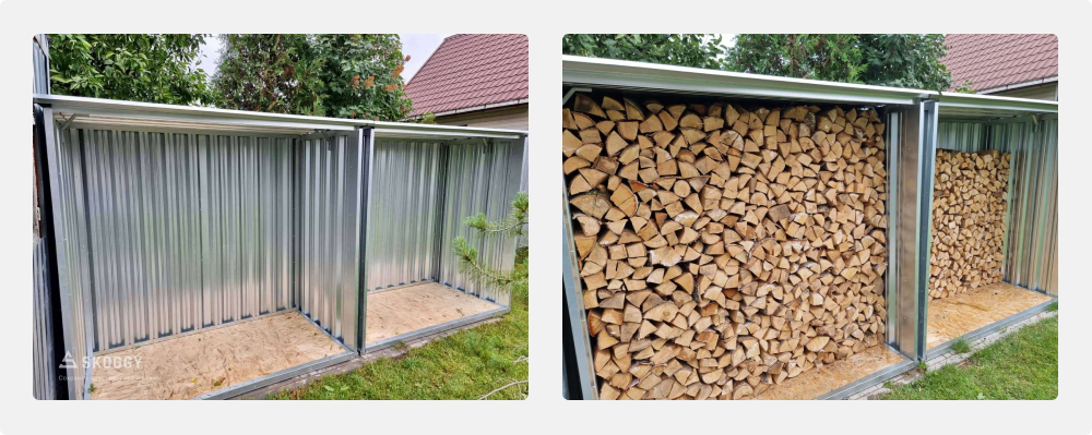 Вместительная дровница SKOGGY