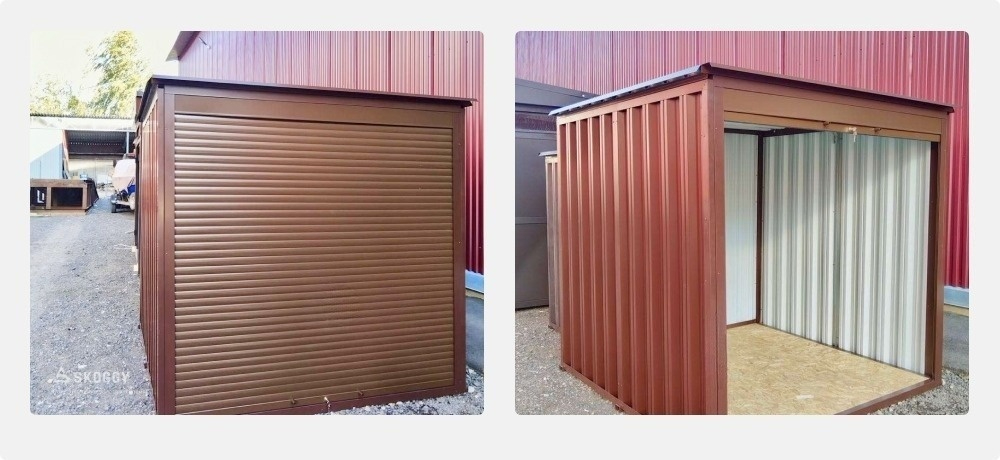 Роллетные подъемные ворота гаража SKOGGY