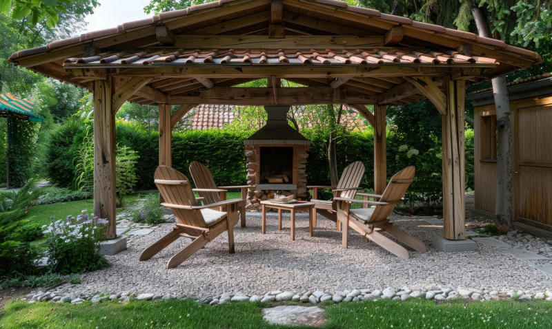 Беседка на участке - место отдыха, работы и встречи гостей