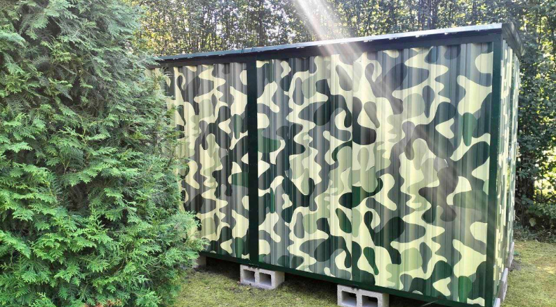 Контейнер SKOGGY легко разобрать и перенести в другое место