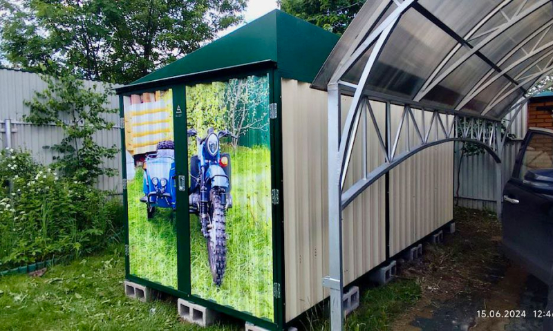 Гараж SKOGGY – отличный вариант для размещения мототехники, в частности, питбайка