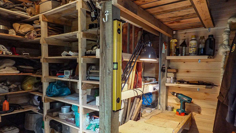 Хозблок мастерская и кладовая