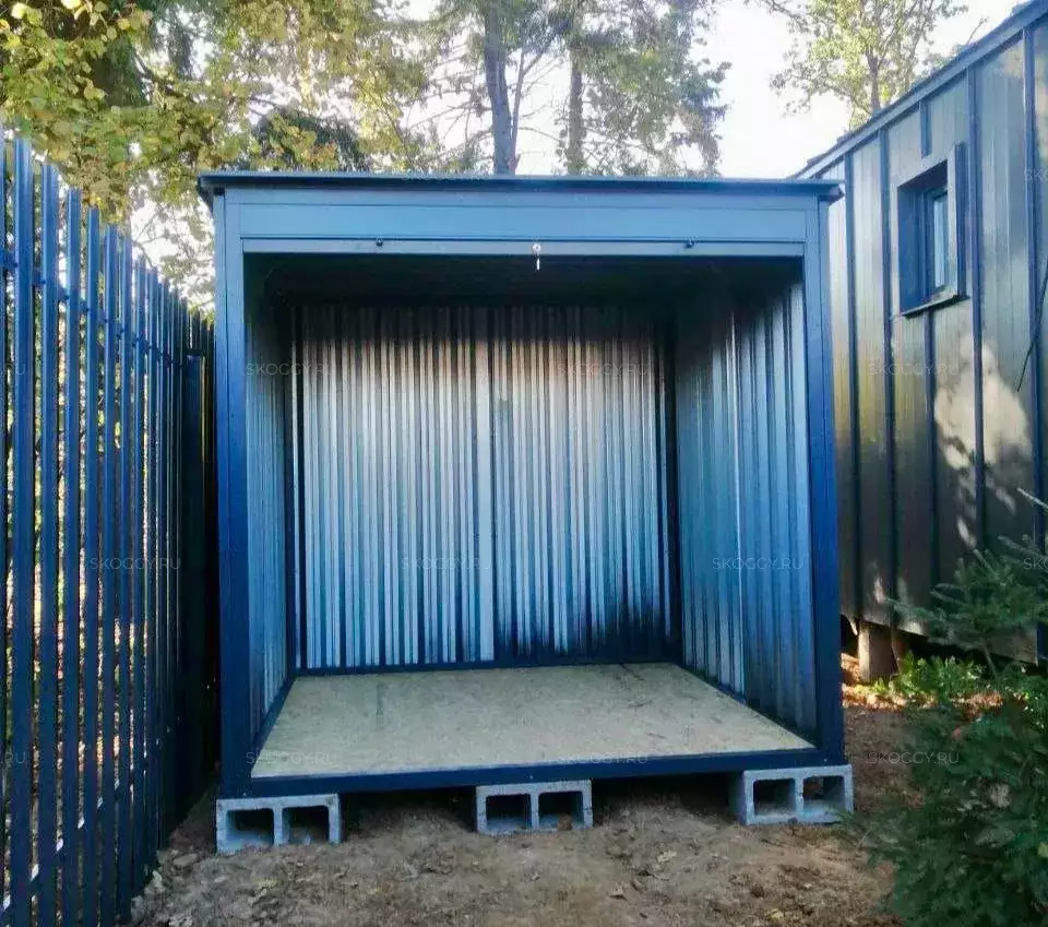 Компактный хозблок для хранения в графитовом цвете в мкр. Сходня, г. Химки, МО