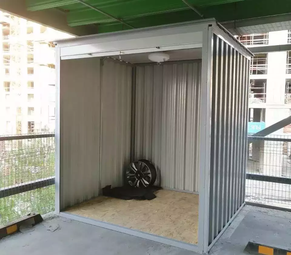 Контейнер для хранения на открытое парковочное место в сером цвете в г. Москва, Электролитный проезд