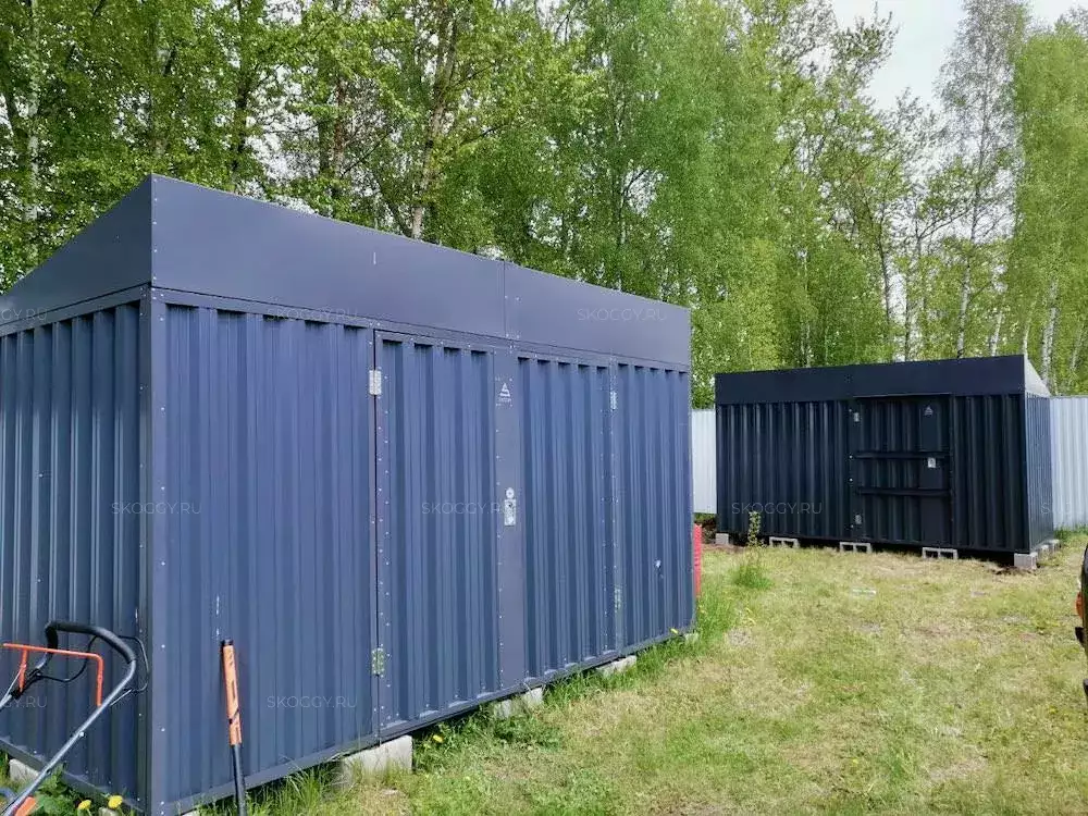 Контейнер для хранения садового инвентаря в графитовом цвете в дер. Лаптево, Раменский р-н, МО