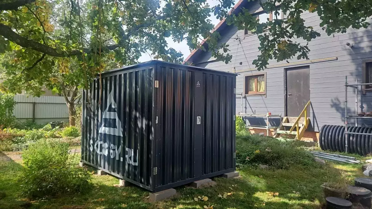 Хозблок для вещей в графитовом цвете с логотипом SKOGGY в дер. Яковлевская, Орехово-Зуевский г.о, МО