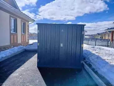 Хозблок для хранения садового инвентаря в брутальном графитовом цвете в дер. Острожки, г.о. Домодедово, МО