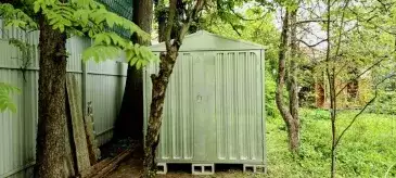 Секционный контейнер для хранения вещей в цинковом цвете в пос. Лесные Поляны, Пушкинский р-н. МО