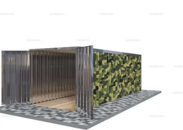 Хозблок с Плоской Крышей Стандартный SKOGGY 6м