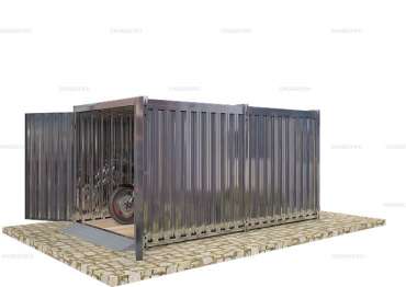 Гараж для инструментов с Плоской Крышей Усиленный SKOGGY 4м