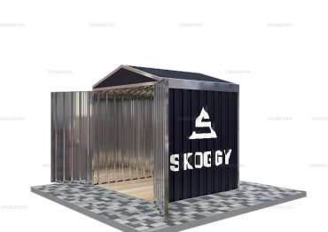 Гараж для мотоцикла с Двускатной Крышей Стандартный SKOGGY 2м
