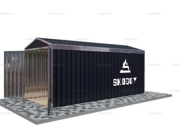 Гараж для инструментов с Двускатной Крышей Стандартный SKOGGY 5м