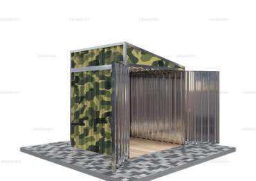 Хозблок с Односкатной Крышей Стандартный SKOGGY 2м