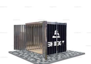 Сарай для Хранения с Плоской Крышей Усиленный SKOGGY 2м