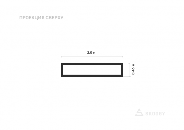 Шкаф для хранения шин 46 см вид сверху