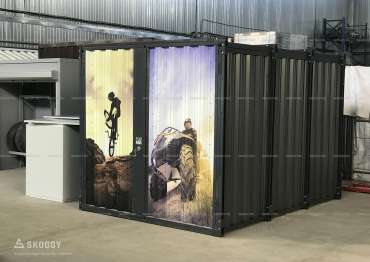 Гараж для Хранения с Плоской Крышей Усиленный SKOGGY 2м