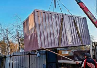 Хозблок металлический SKOGGY разборный для инвентаря в СНТ "Руслан"