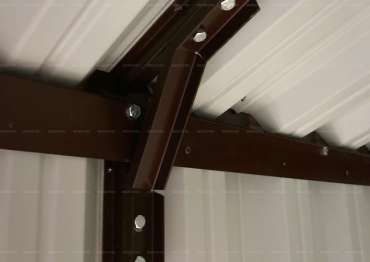 Дровница SKOGGY с двускатной крышей в Серпухове