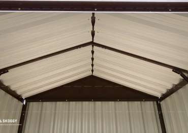 Блок-контейнер SKOGGY для хранения дров с двускатной крышей в Серпухове